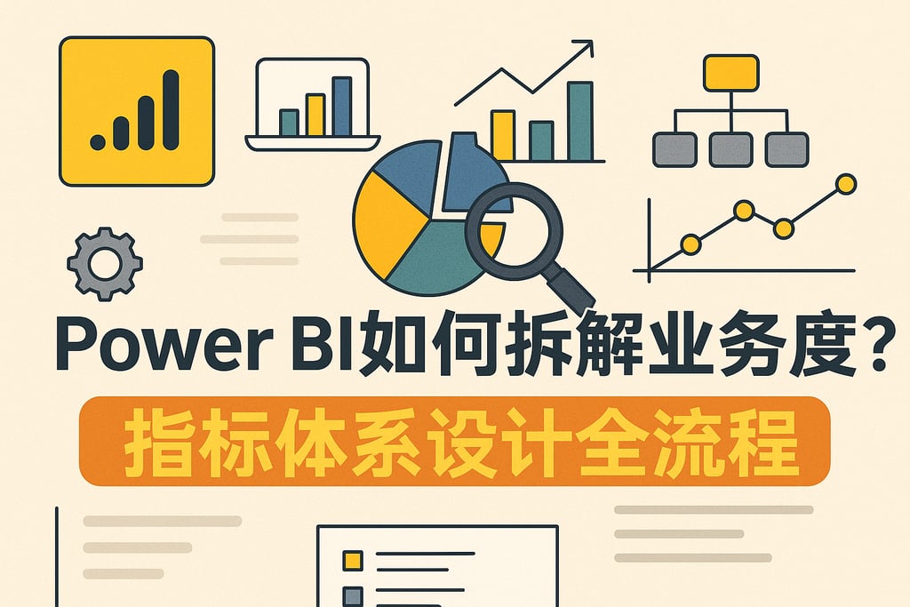Power BI如何拆解业务维度？指标体系设计全流程